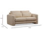 Atelier Del Sofa Lily Beige - Sofá de 2 plazas